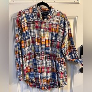 Classic Ralph Lauren plaid men’s button up shirt